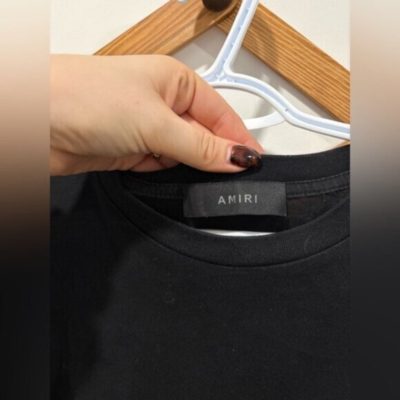 AMIRI Cannabis Logo Black Tee - Picture 7 of 10